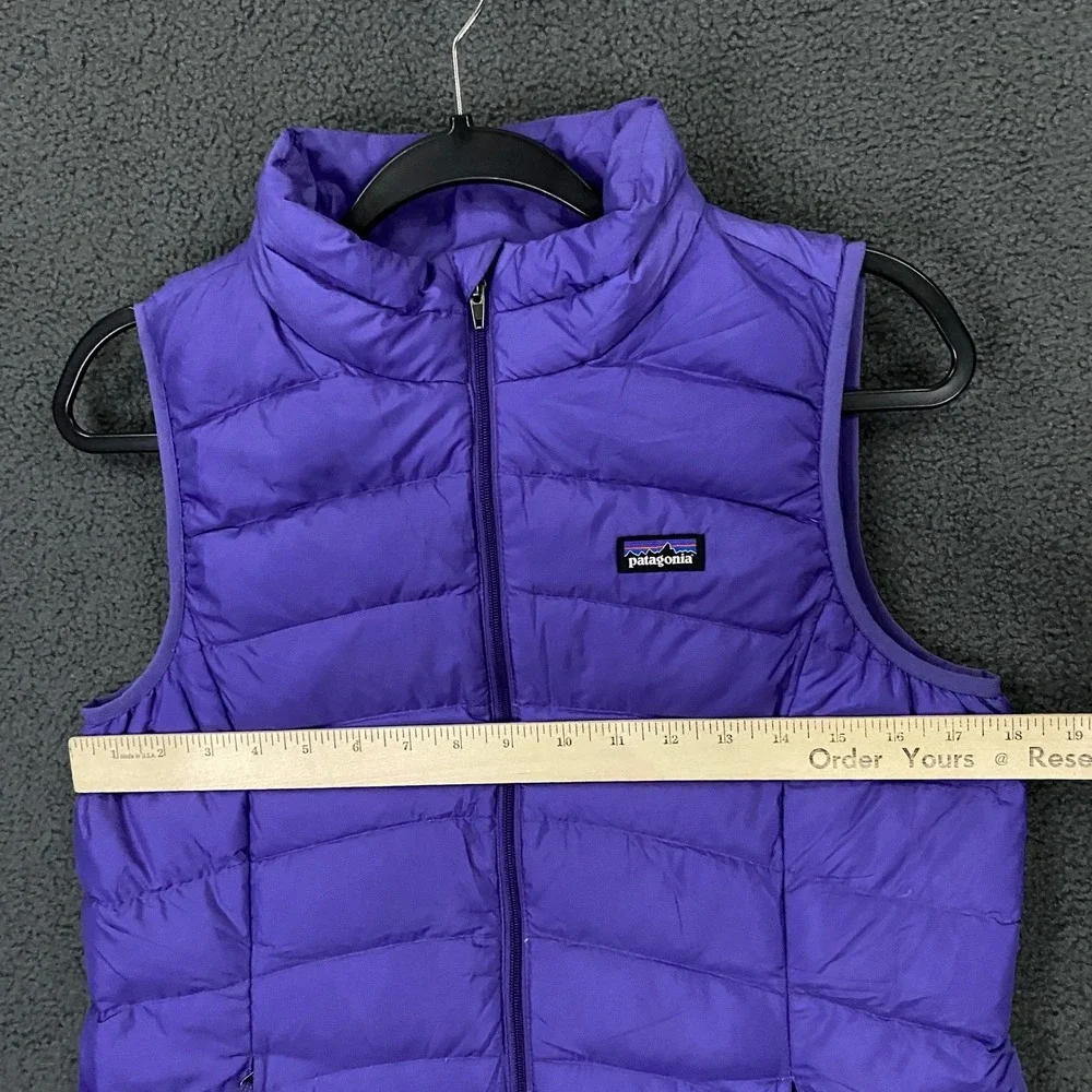 Patagonia Down Sweater Vest Girls Kids 2XL 16-18 Purple Puffer Insulated Winter